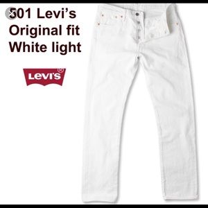 White 501 Levi’s, Original fit